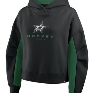 Fanatics NHL Women's Dallas Stars Black Fleece Pullover Hoodie Size XL